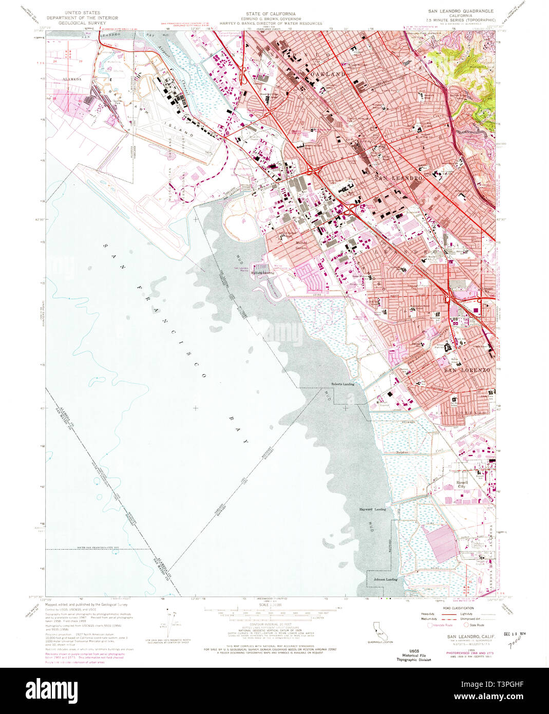 San leandro map Banque de photographies et d’images à haute résolution