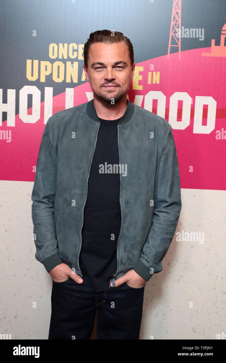 Leonardi DiCaprio au CinemaCon Photo Call pour Columbia Pictures' IL ÉTAIT UNE FOIS À HOLLYWOOD au Colosseum du Caesars Palace, Las Vegas, NV, le 23 avril, 2018 Banque D'Images