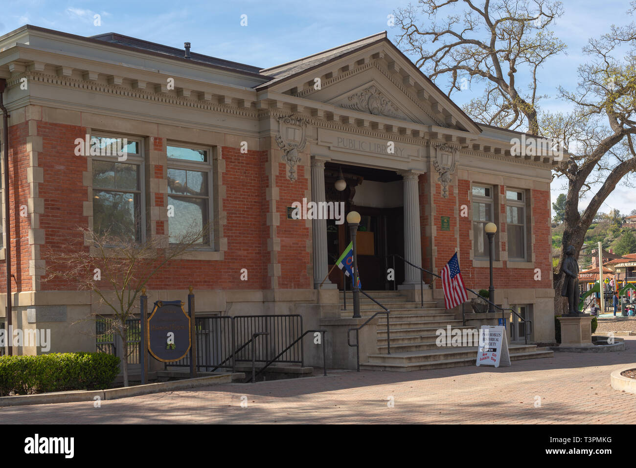 Paso Robles, EUA, CA - 25 mars 2019 - Centre-ville de Paso Robles au coucher du soleil, le Centre de la Californie, USA. - Image Banque D'Images