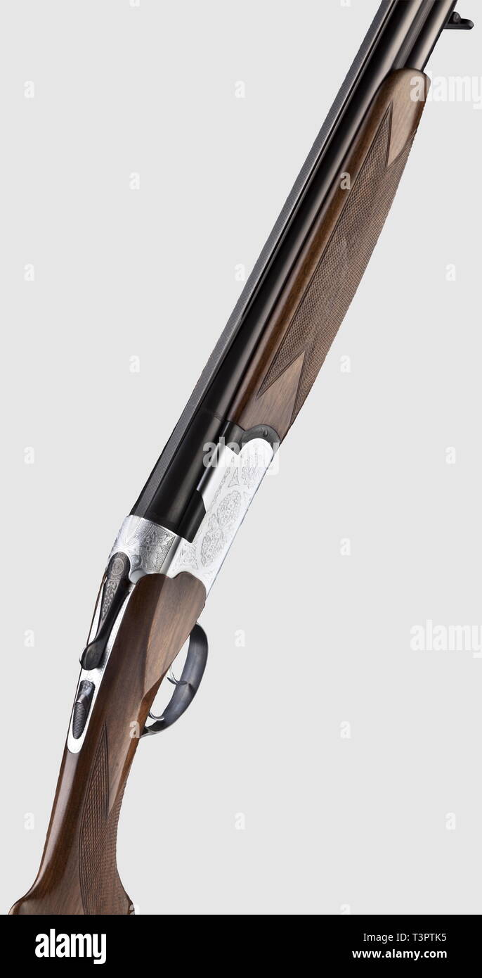 Armes longues, armes de chasse modernes, sur et sous double fusil Beretta Sauer, calibre 12/70, numéro 25491, Additional-Rights Clearance-Info-Not-Available- Banque D'Images