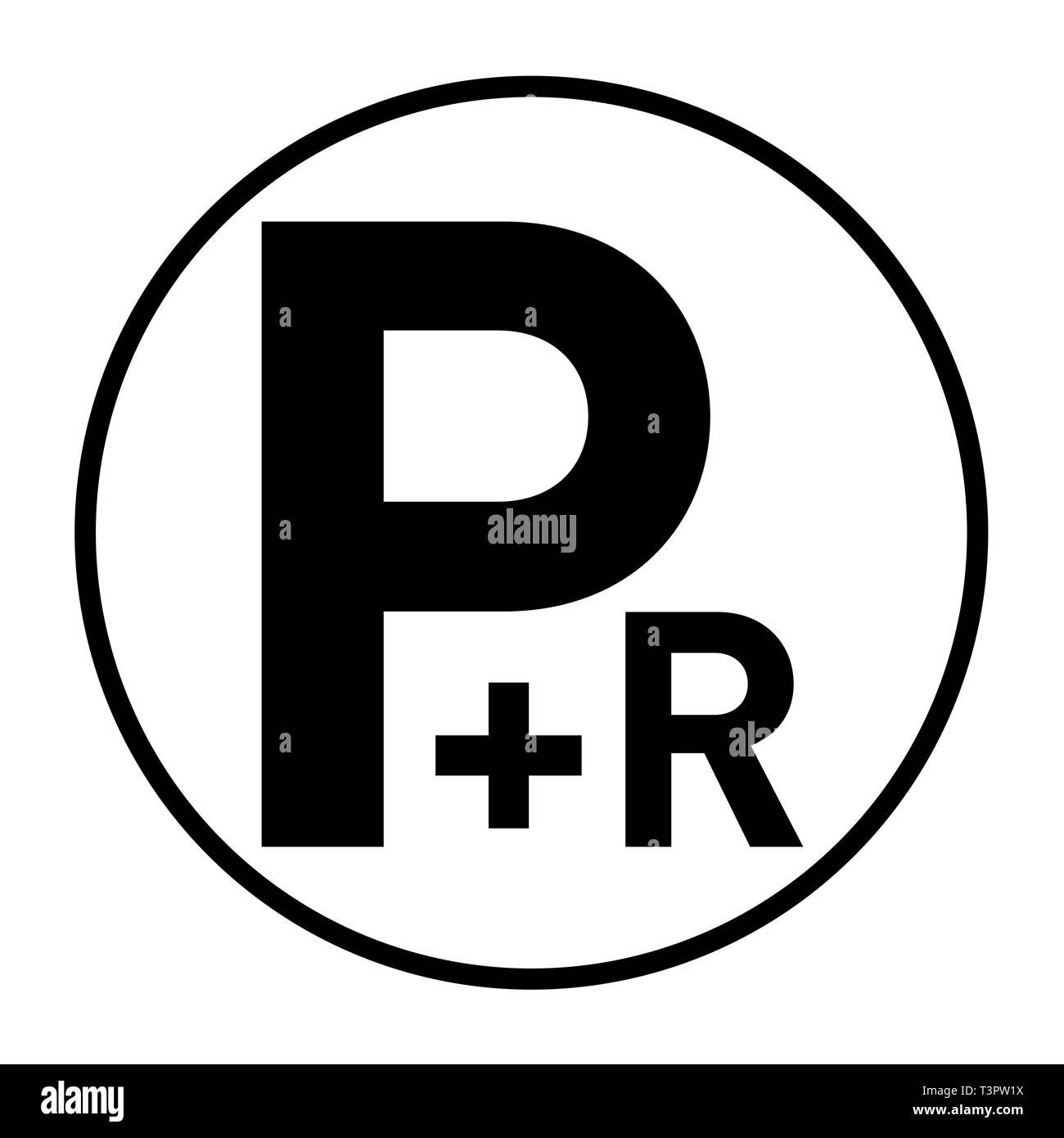 Park and Ride sign Banque D'Images