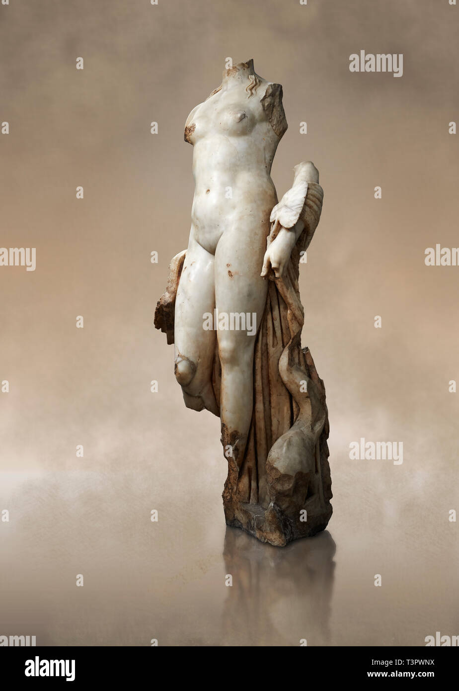 La Sculpture romaine Vénus d'Italica ou Diosa Vénus, trouvé en 1940 près du théâtre. 117 AD. Musée Archéologique, Séville, Espagne Banque D'Images