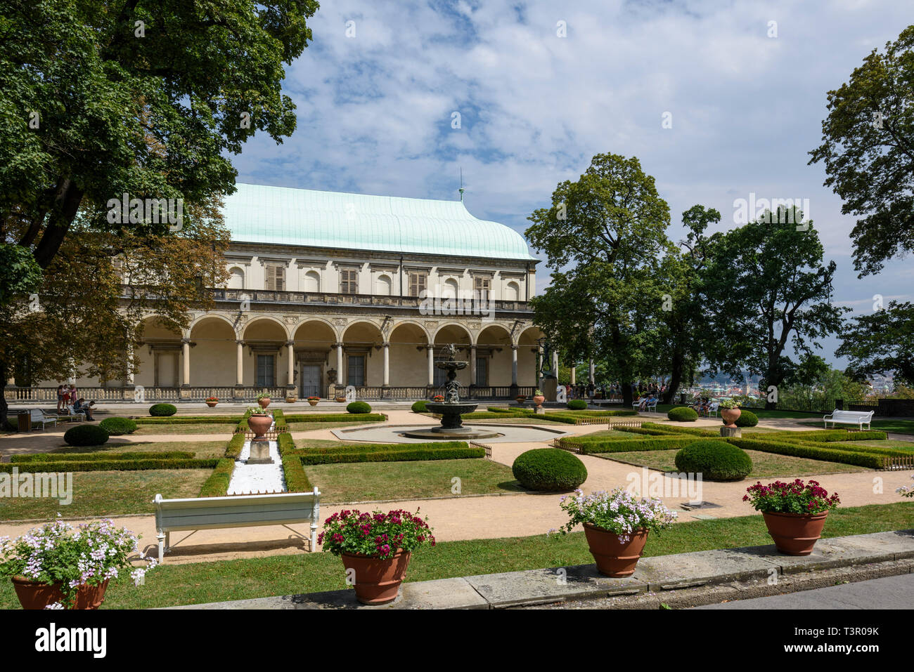 Prague. République tchèque. Le Jardin Royal, créé en 1534, situé à l'intérieur du château de Prague. Banque D'Images