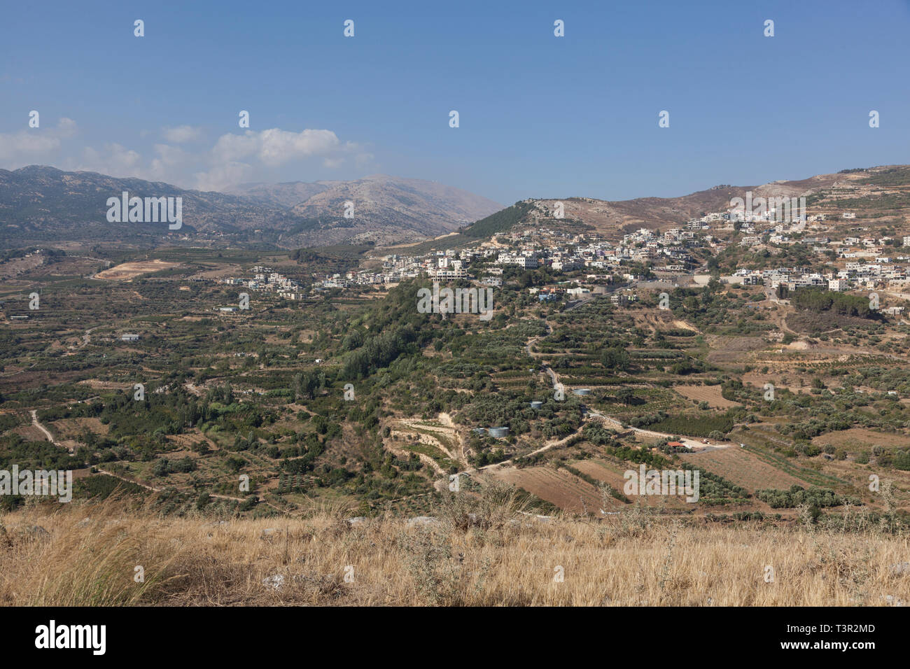 Plateau du Golan, dans le Nord d'Israël Banque D'Images