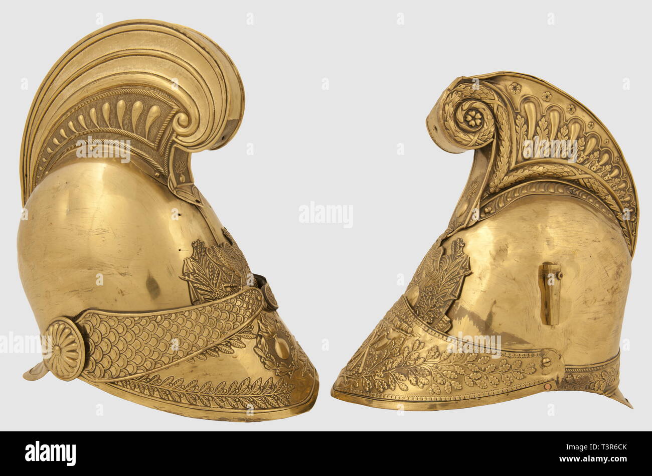 PREMIERE ET SECONDE RESTAURATION 1815-1848, Casque d'officier de sapeurs-pompiers de la ville de Millau, période de la Monarchie de Juillet, Additional-Rights Clearance-Info-Not-Available- Banque D'Images