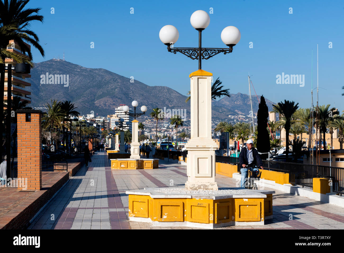 La Promenade de Fuengirola, Malaga, Espagne Banque D'Images