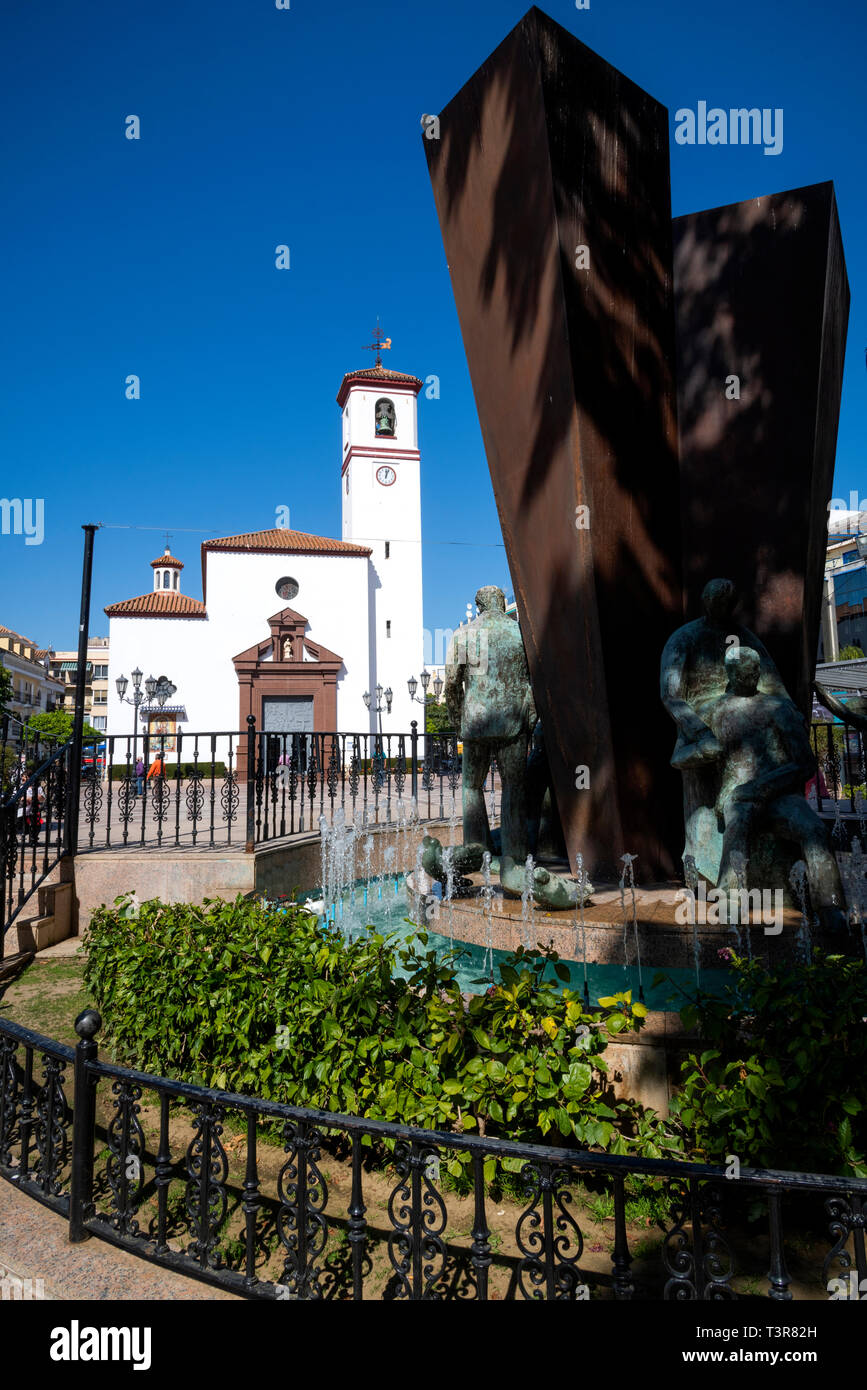 Virgen del Rosario church sur la Plaza de la Constitution fuengirola malaga espagne Banque D'Images