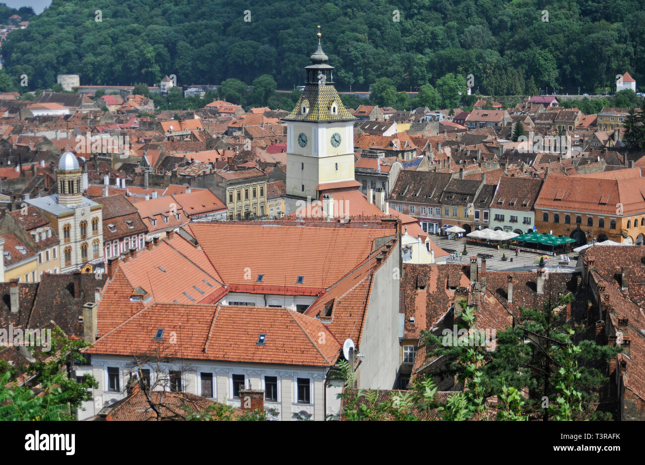 Brasov (Roumanie), vue panoramique Banque D'Images