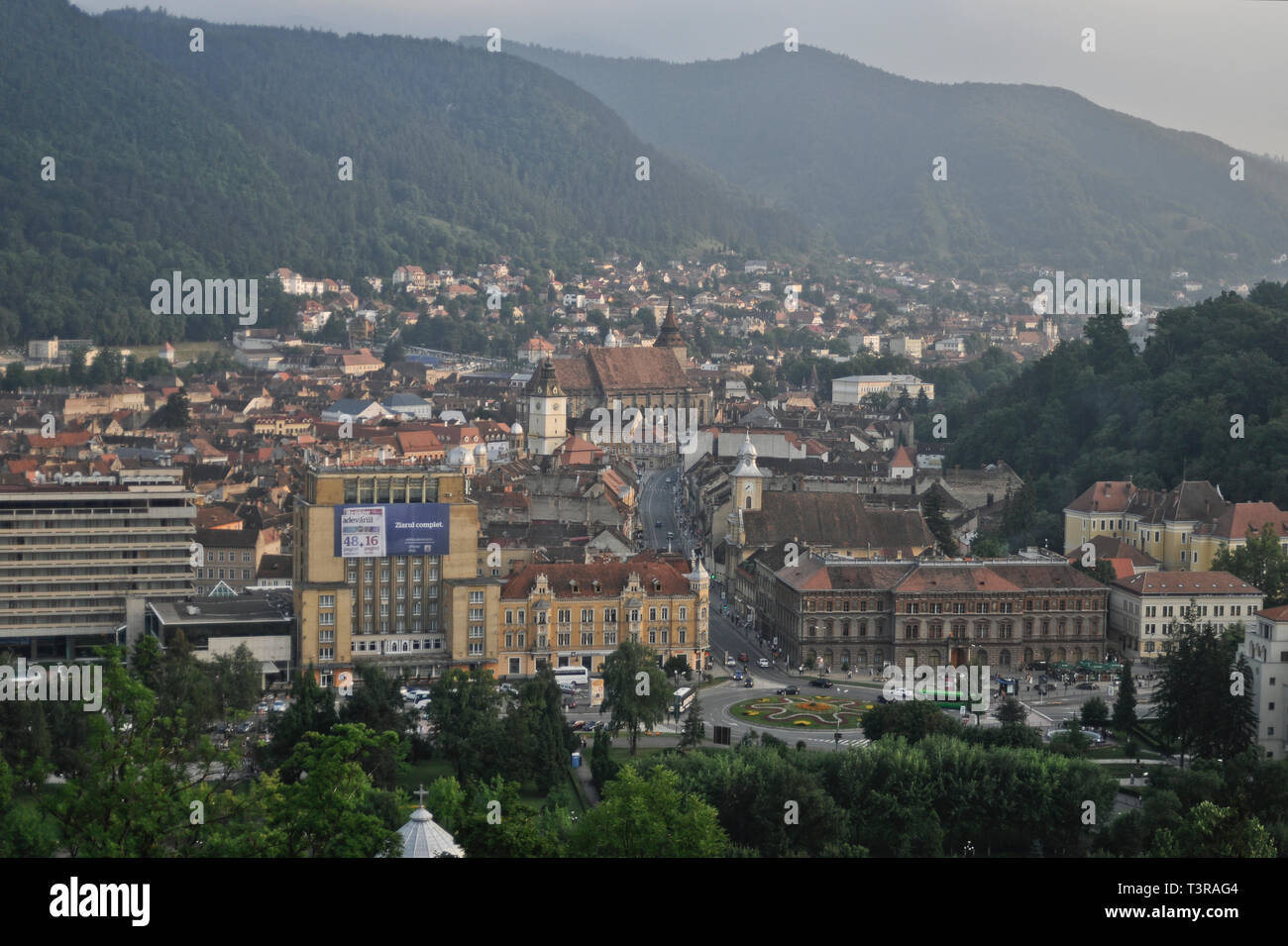 Brasov (Roumanie), vue panoramique Banque D'Images