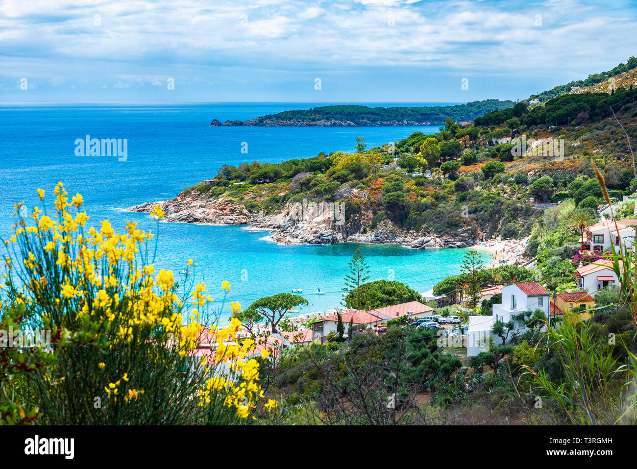 Avis de Cavoli, plage de l'île d'Elbe, Toscane, Italie Banque D'Images