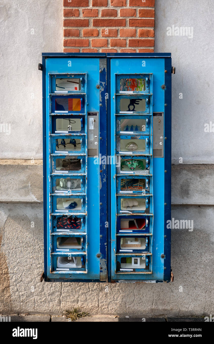 Retro distributeur automatique de nourriture et d'autres trucs Banque D'Images