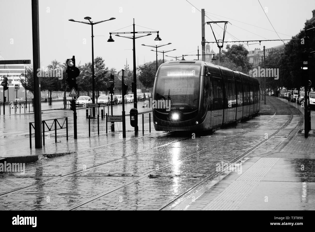 Bordeaux, Tramway, PACE Banque D'Images