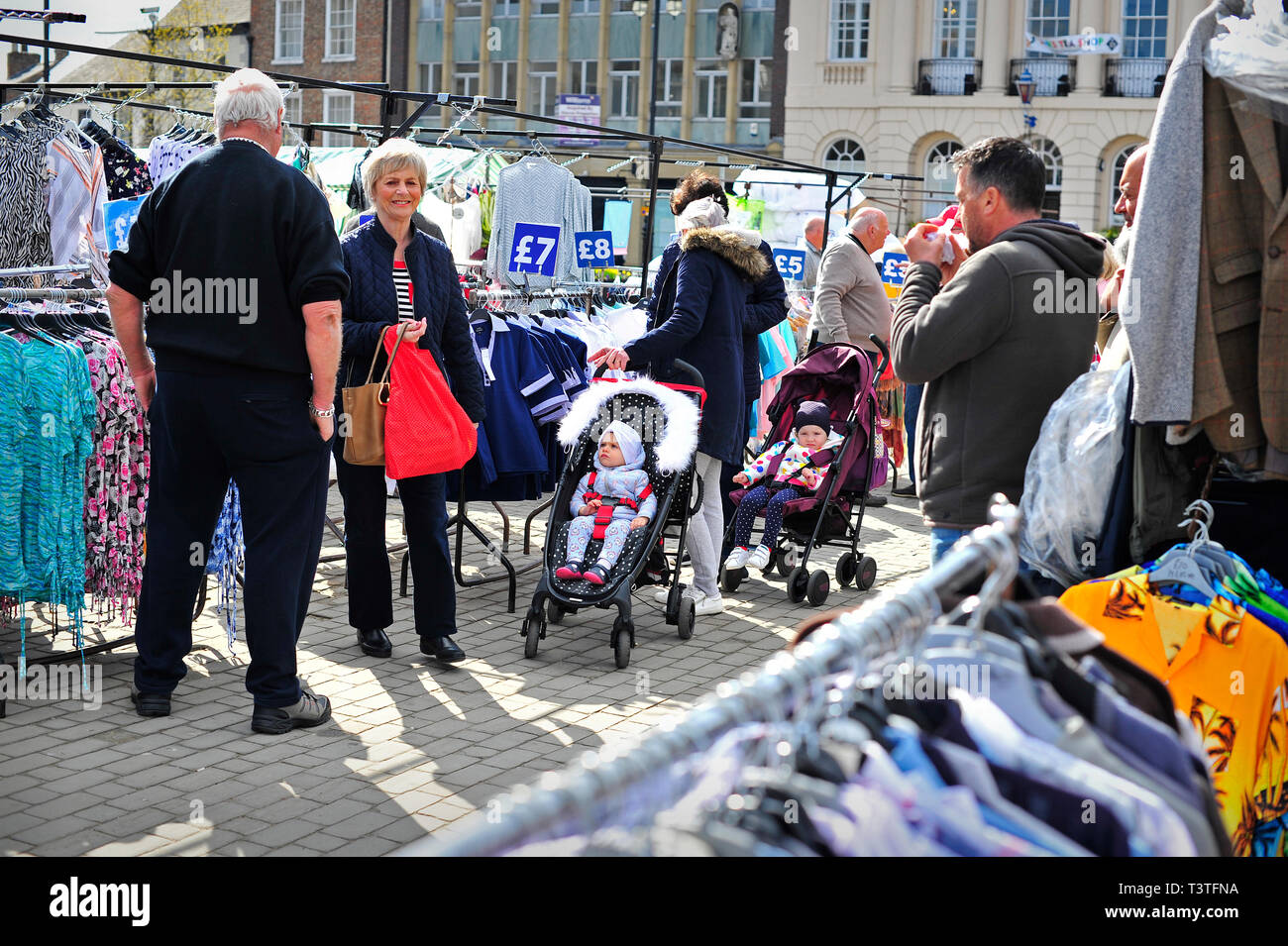 Marché de Ripon au nord Yorkshire Angleterre UK Banque D'Images