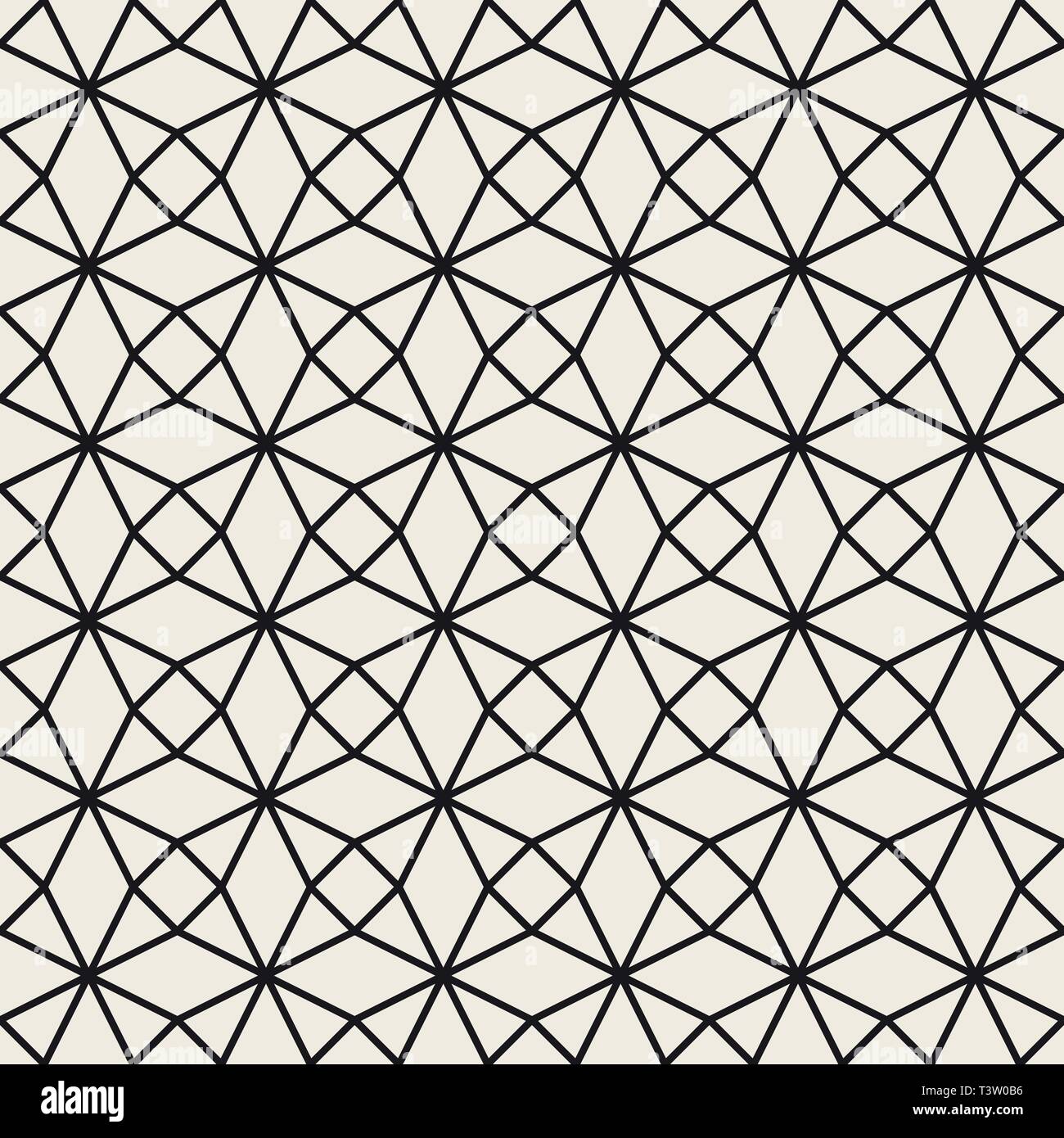 Vector pattern. transparente Résumé fond répétitif. Treillis géométrique noir et blanc. Texture dentelle élégante moderne. Illustration de Vecteur