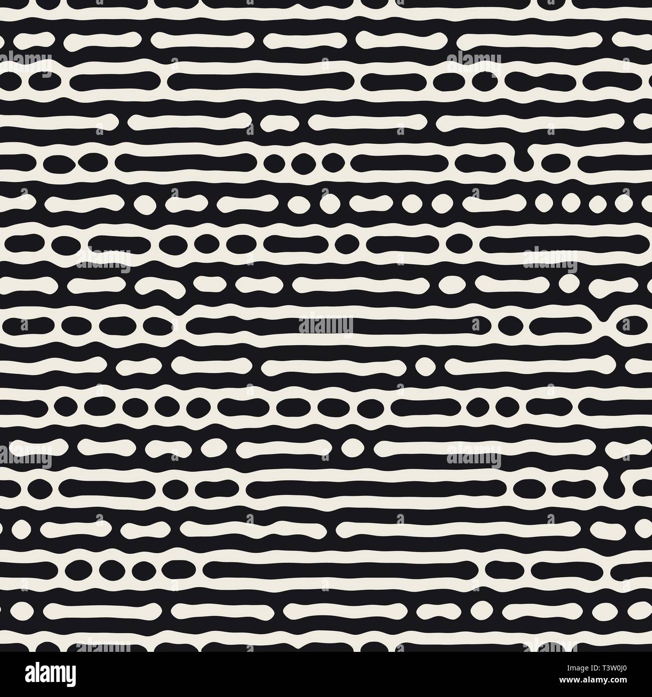 Vector pattern. transparente Des formes organiques monochrome de texture. Résumé fond arrondi élégant lignes malpropre. Illustration de Vecteur