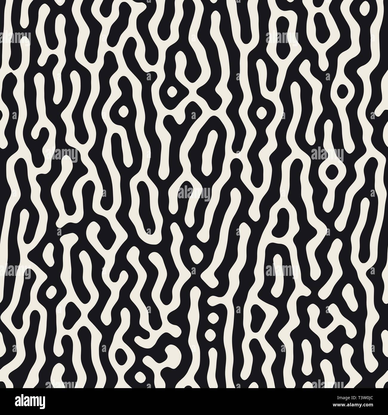 Vector pattern. transparente Des formes organiques monochrome de texture. Résumé fond arrondi élégant lignes malpropre. Illustration de Vecteur