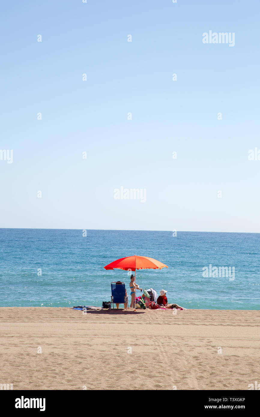 Une Journée En Famille Sur La Plage De Benalmadena Costa