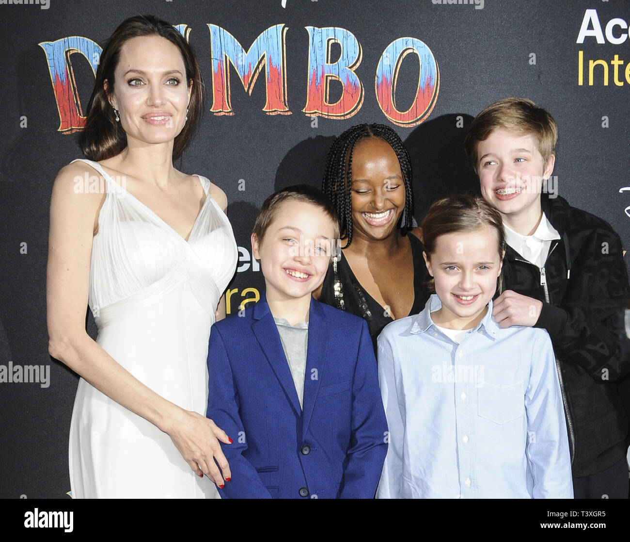 Première de film Dumbo avec Angelina Jolie, Knox Leon Jolie Pitt