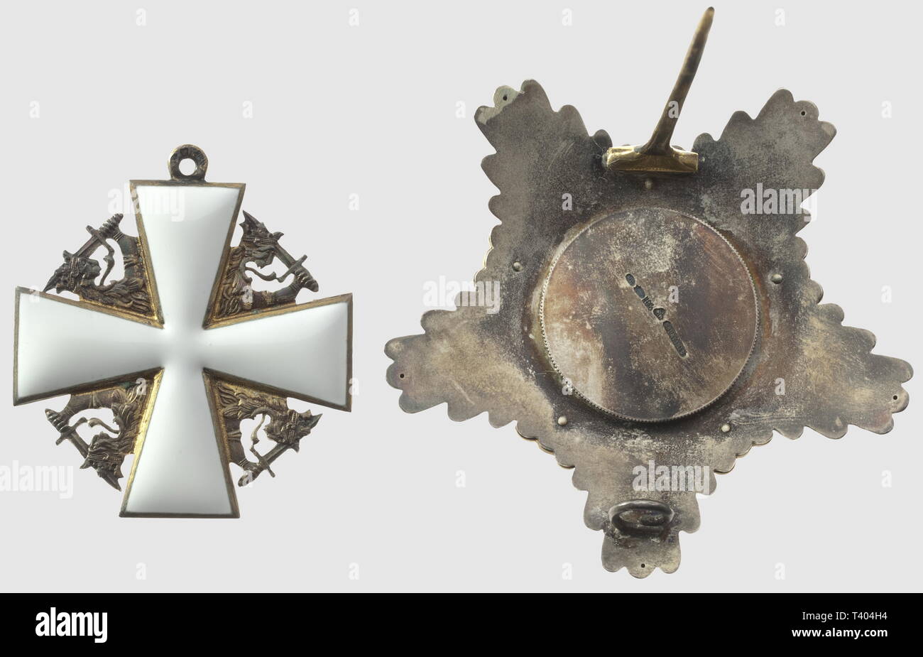 Ordre de la Rose Blanche, ensemble de grand croix, en vermeil