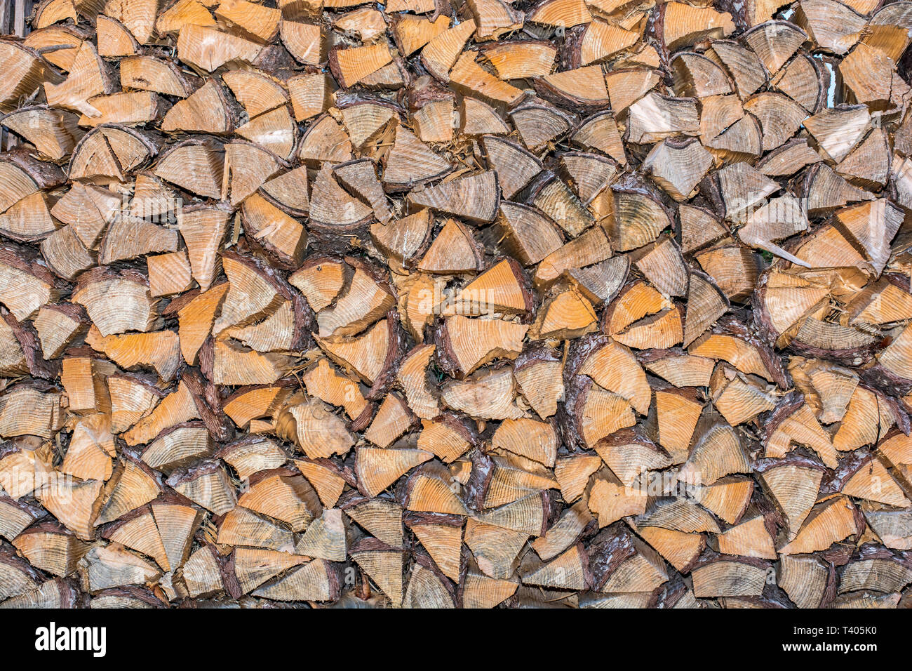 La texture du bois qui ont été stockées pour sécher Banque D'Images