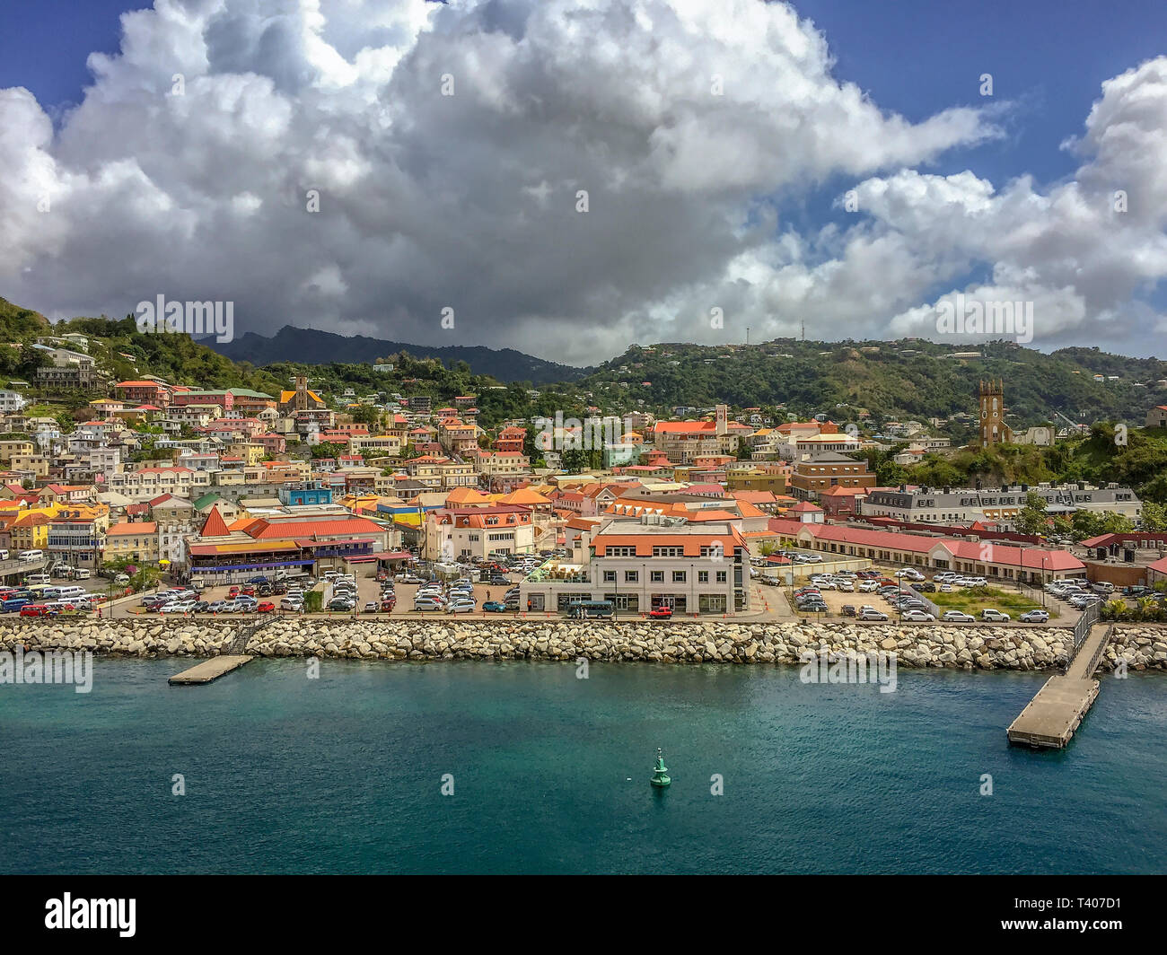 Port Louis cruise ship terminal La Grenade Banque D'Images