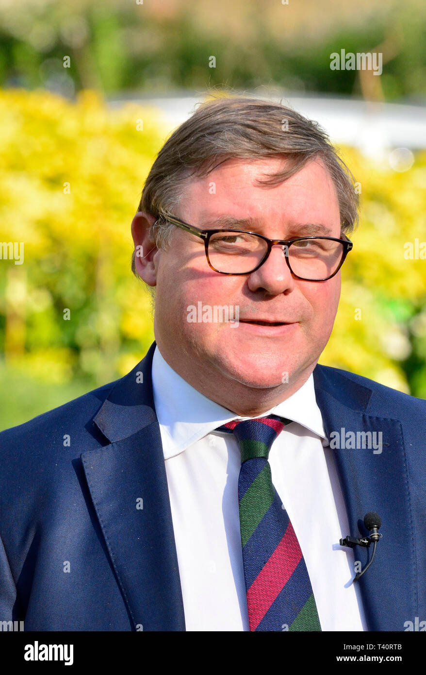 Mark Francois député (Con : et Rayleigh Wickford) sur College Green, Westminster, 13 mars 2019 Banque D'Images