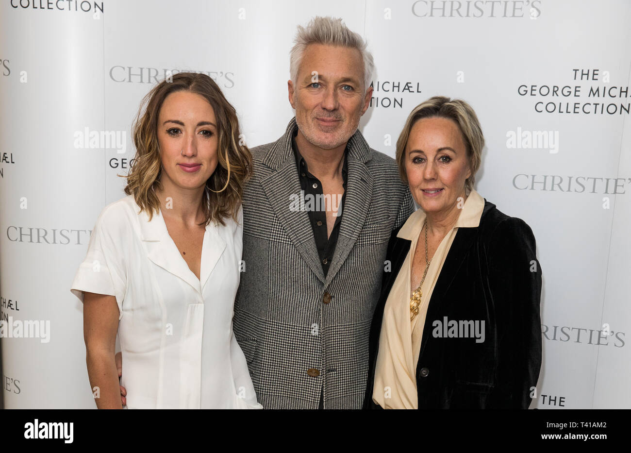 Christie's présente La Collection George Michael a tenu à l'administration centrale de Londres comprend : Harley Lune Kemp, Martin Kemp, Shirlie Holliman Où : London, Royaume-Uni Quand : 12 mars 2019 Credit : Phil Lewis/WENN.com Banque D'Images