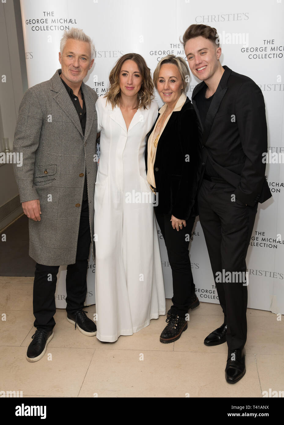 Christie's présente La Collection George Michael a tenu à l'administration centrale de Londres comprend : Martin Kemp, Harley Lune Kemp, Shirlie Holliman, Romaine Kemp Où : London, Royaume-Uni Quand : 12 mars 2019 Credit : Phil Lewis/WENN.com Banque D'Images
