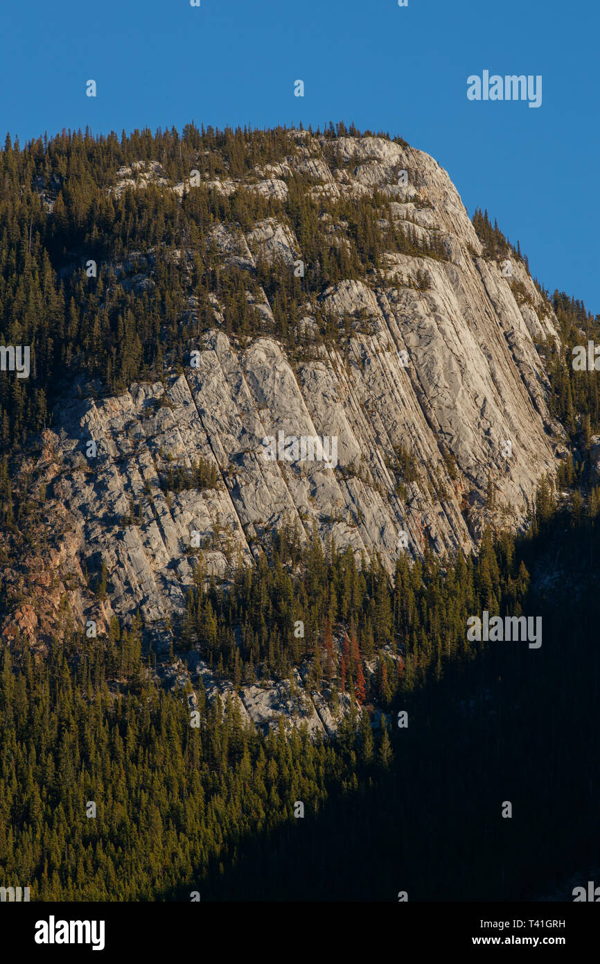 Morro Peak Mountain dans le parc national Jasper Banque D'Images