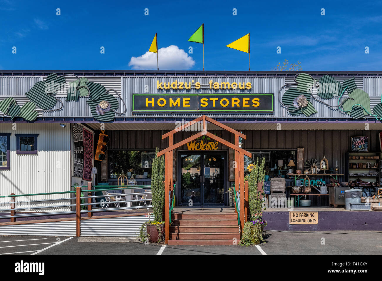 La célèbre Kudzu Home Stores, Atlanta, Georgia, USA. Banque D'Images