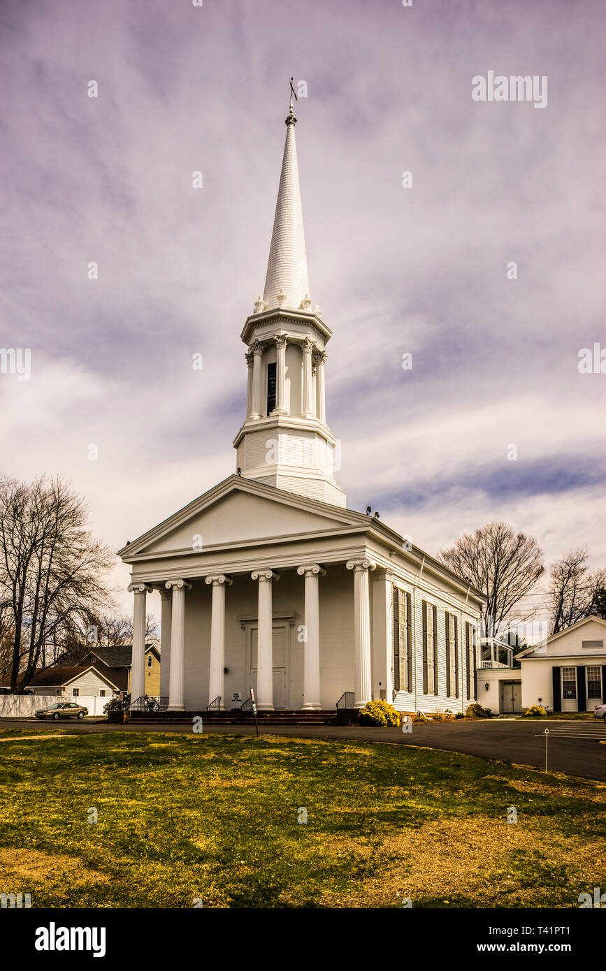 Congregational Church Enfield Enfield, Connecticut, USA Banque D'Images