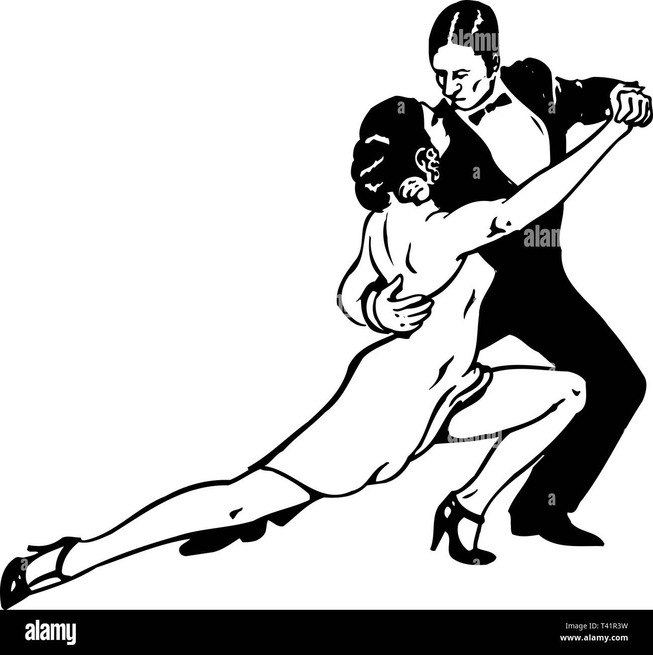 Danseurs Vector Illustration Illustration de Vecteur