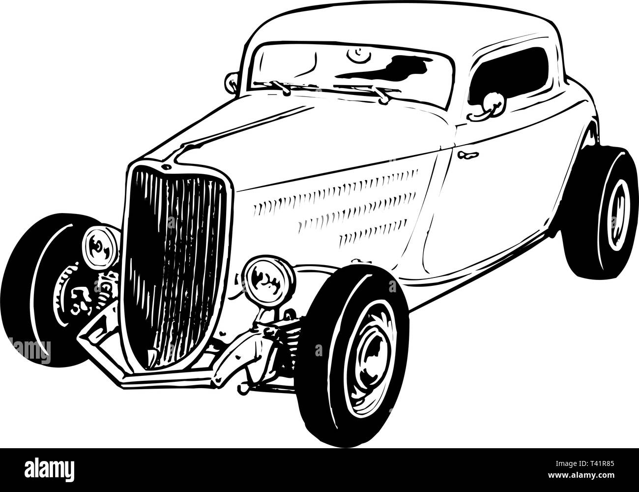 Chevy 1934 Vector Illustration Illustration de Vecteur