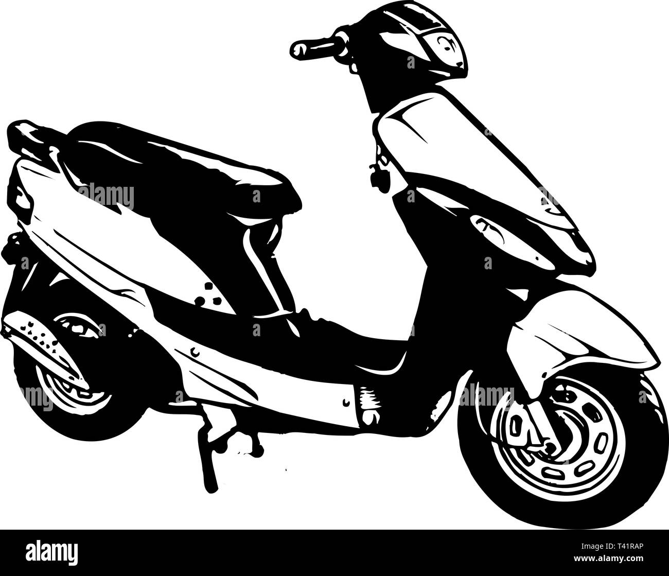 Scooter Vector Illustration Illustration de Vecteur