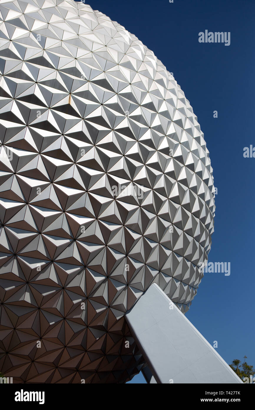 Spaceship Earth, Epcot Center, Walt Disney World, Orlando, Floride Banque D'Images