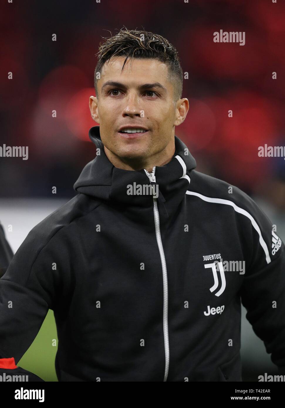 Amsterdam, Pays-Bas. 10 avr, 2019. firo : 10.04.2019 Football, 2018/2019,  CL, CHL, quart de finale de la Ligue des Champions, première étape l'Ajax  d'Amsterdam - Juventus 1 : 1 portrait, Cristiano Ronaldo