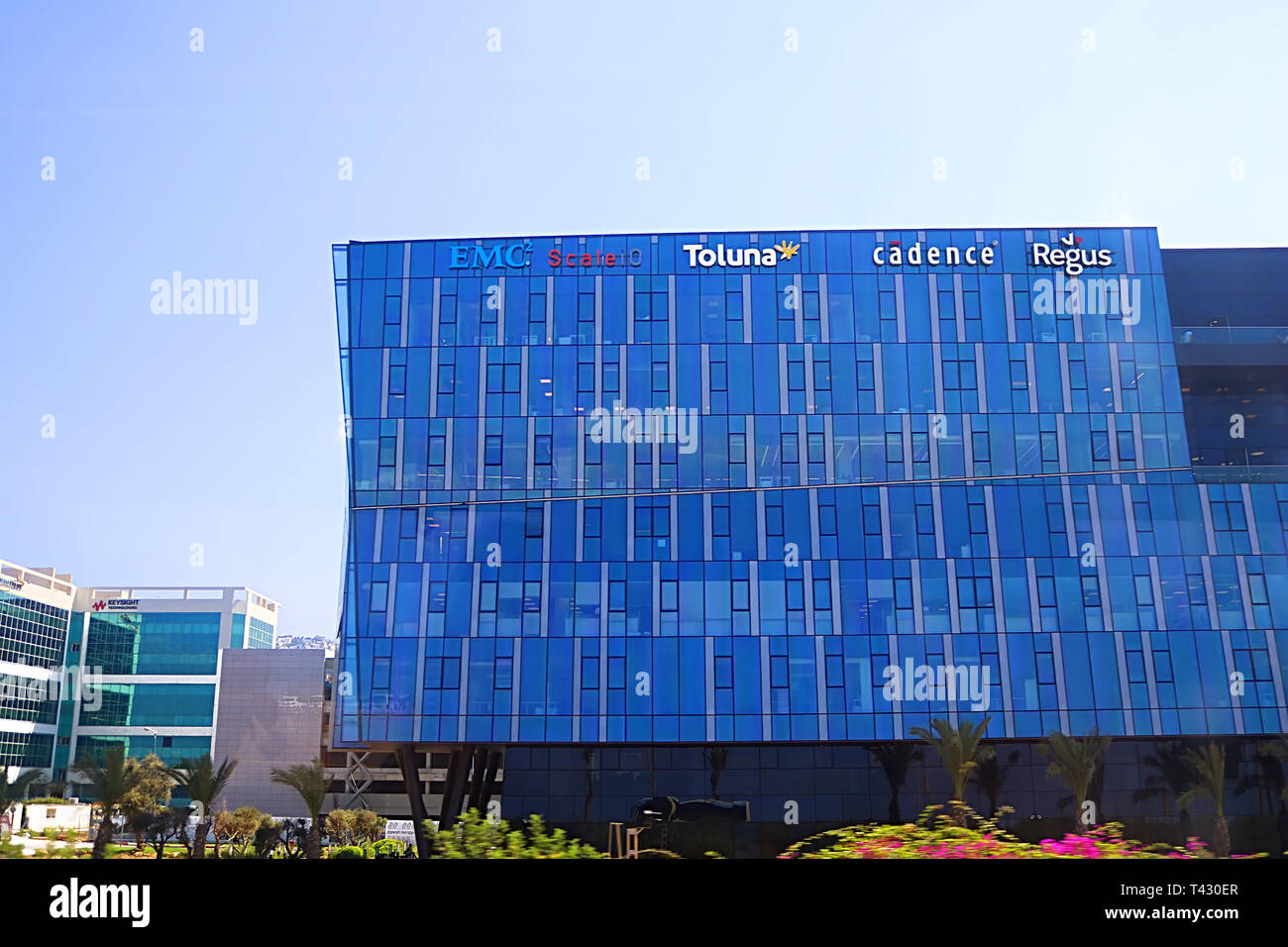 Haïfa, Israël - 18 septembre 2017 : avis du bâtiment Regus à Haïfa MATAM high tech campus Banque D'Images