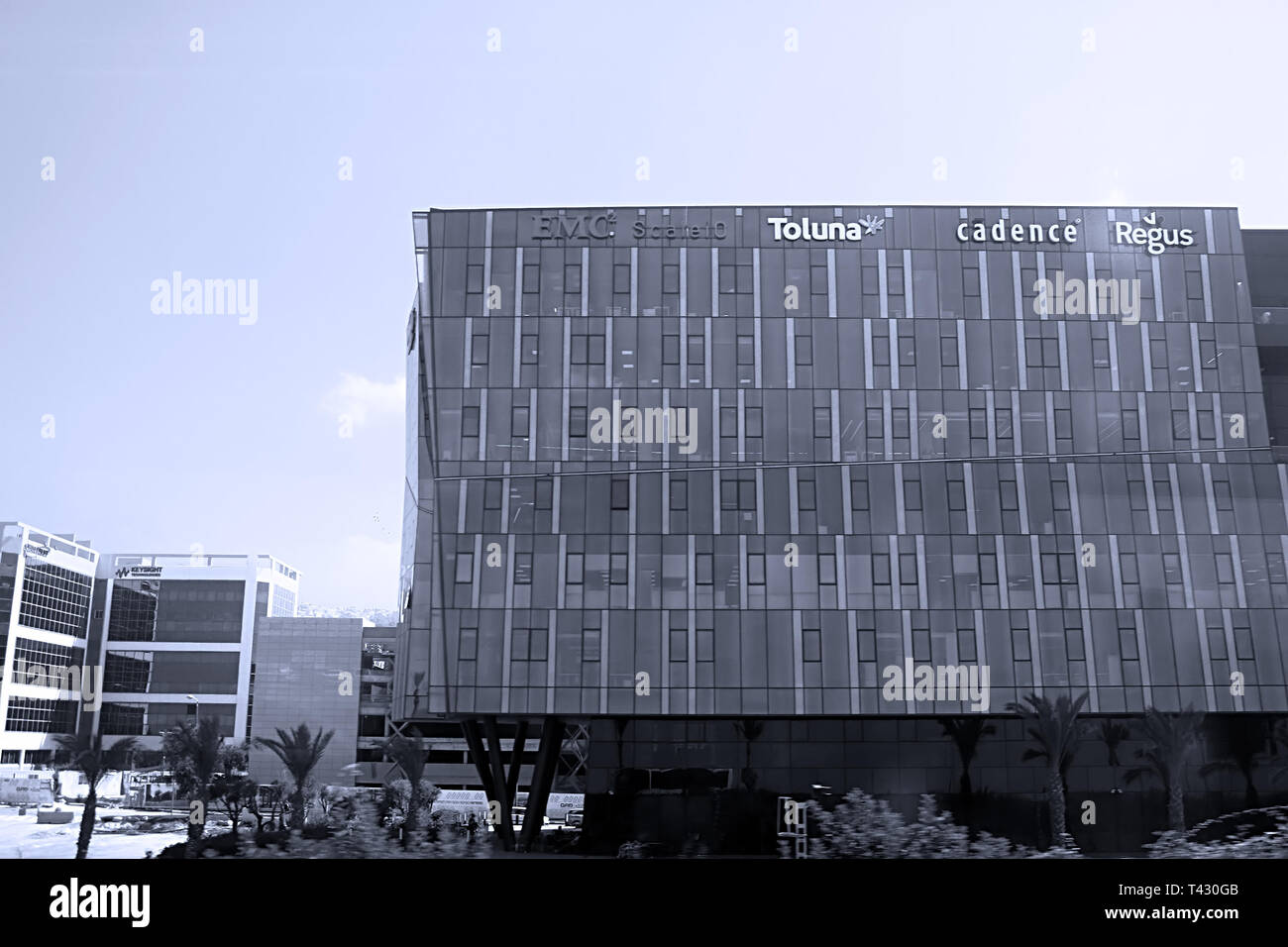 Haïfa, Israël - 18 septembre 2017 : avis du bâtiment Regus à Haïfa MATAM high tech campus Banque D'Images