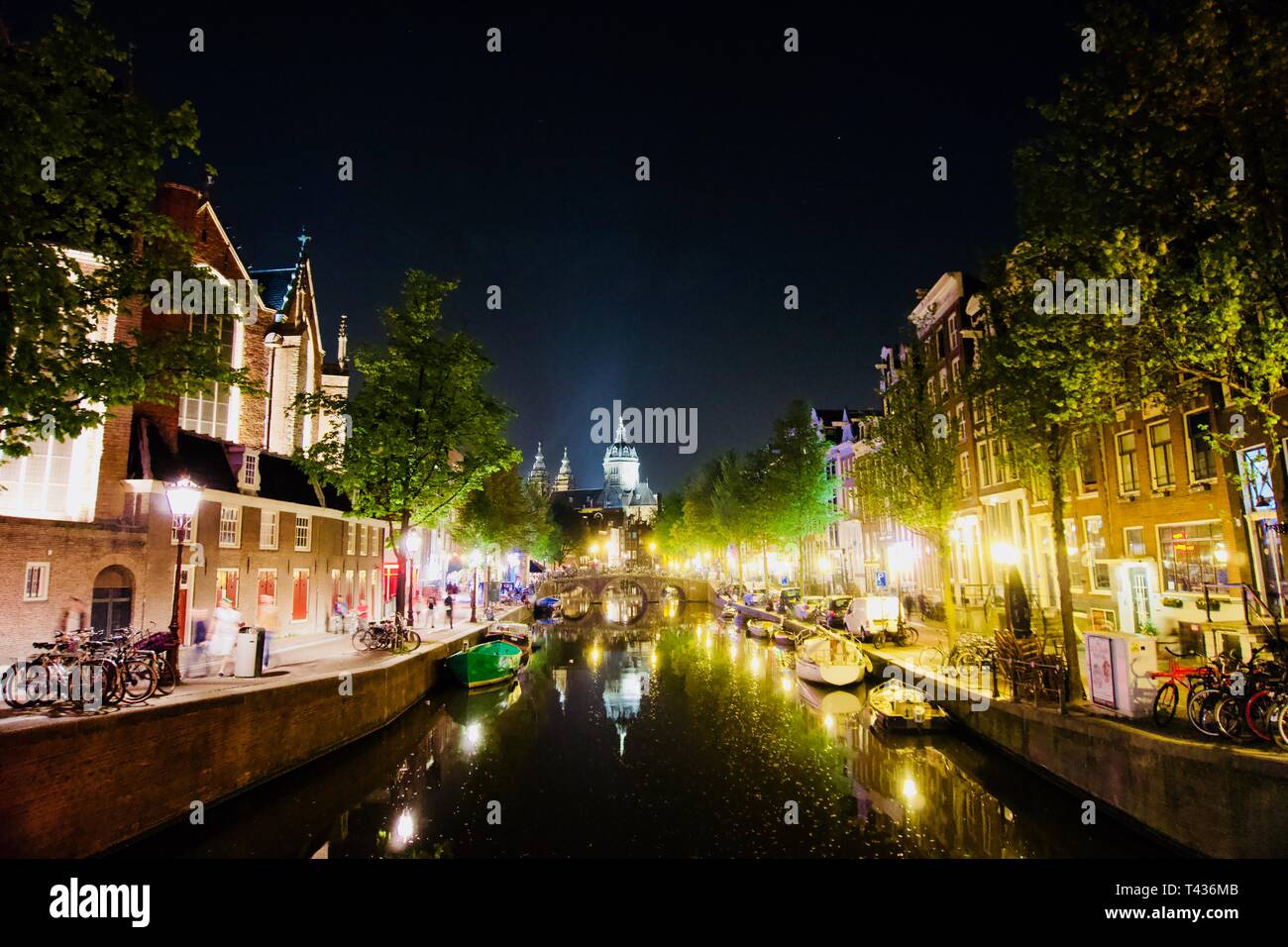 Quelque part à Amsterdam, Pays-Bas Banque D'Images