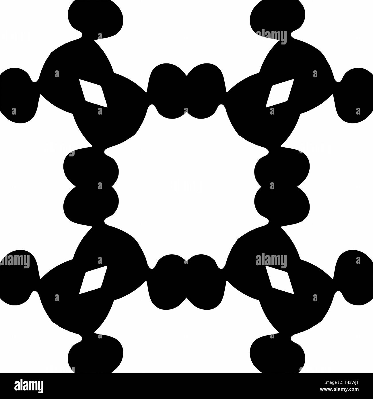 Les Ornements, motif géométrique et deux-tons abstract background Banque D'Images