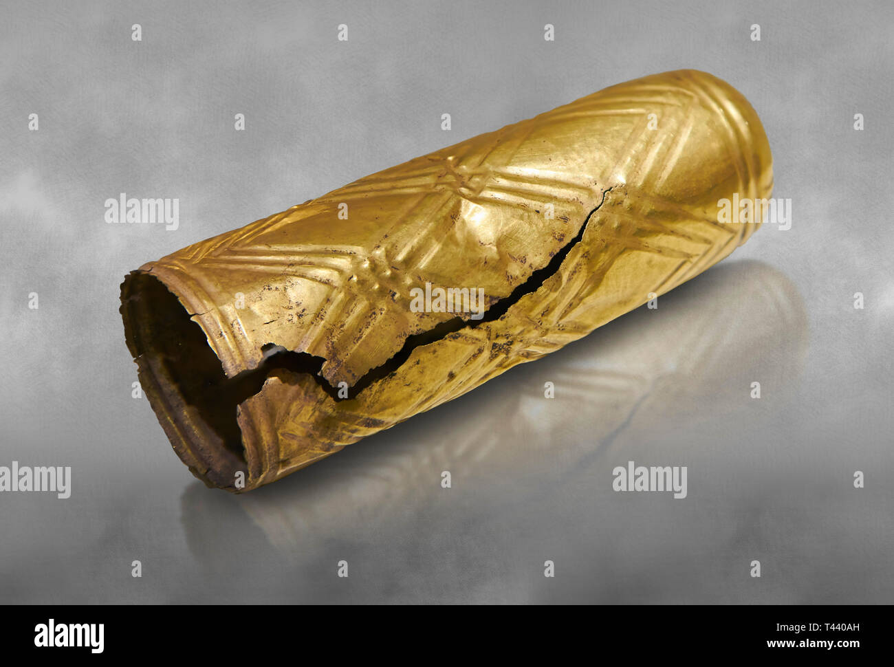 L'Âge d'or de Bronze Hatti meubles couvrant d'un possible à l'âge du Bronze (2500 av royale tombe à 2250 avant J.-C.) - Alacahoyuk - Musée d'Anatolian Civilizatio Banque D'Images