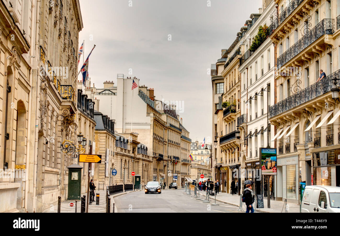 Paris, Faubourg SaintHonore Photo Stock Alamy Paris, Faubourg SaintHonore Photo Stock Alamy