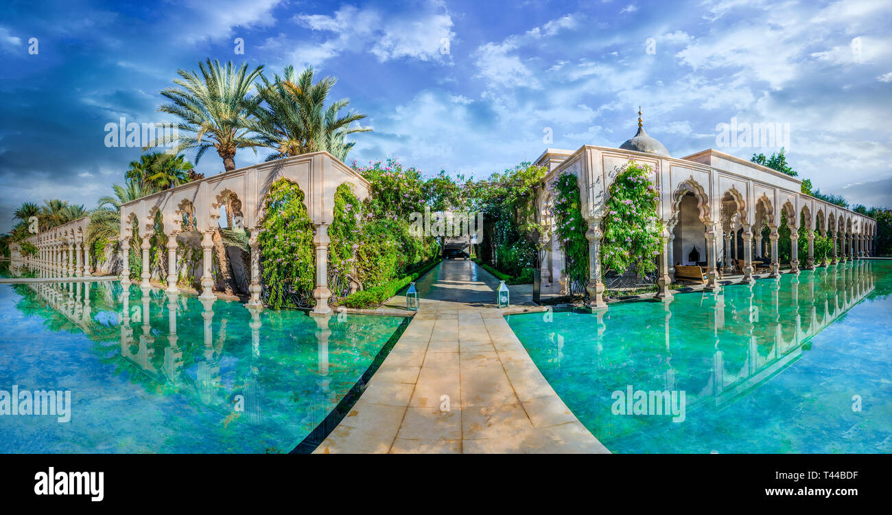 Palais Namaskar, Marrakech, Maroc - 15 novembre 2017 : palais Namaskar ...
