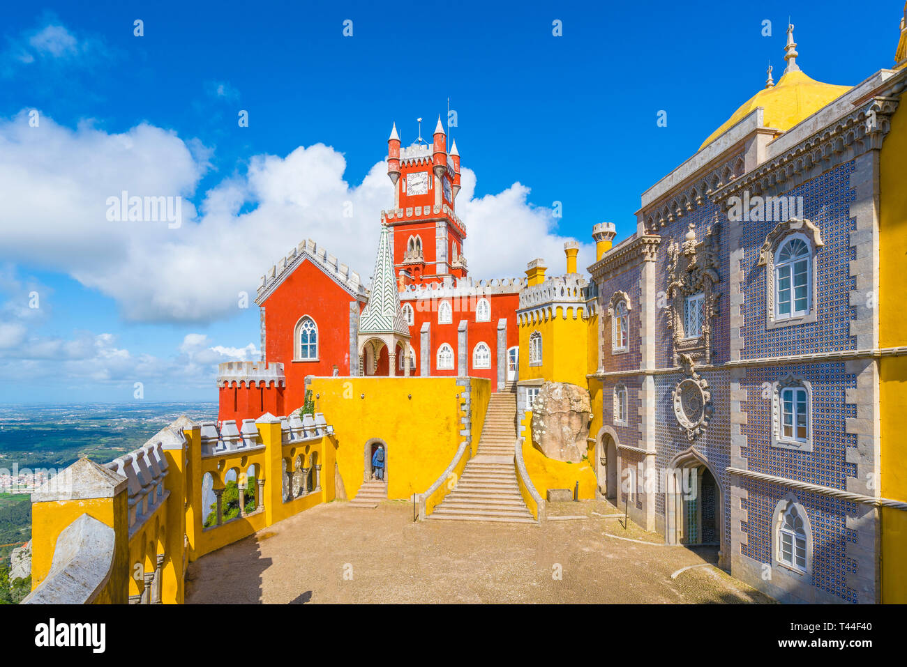 Palais National de Pena, région de Sintra, Lisbonne, Portugal Banque D'Images