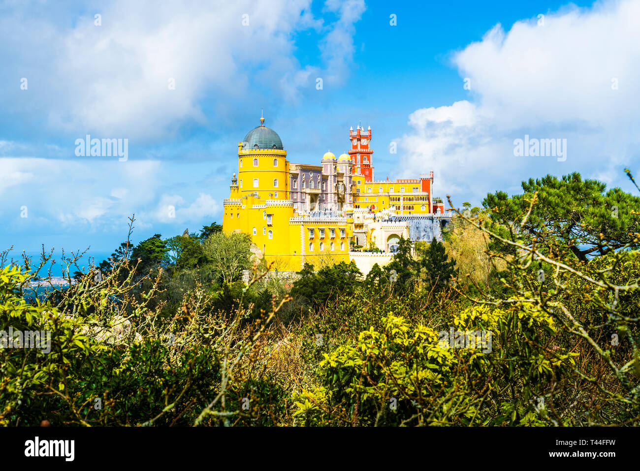 Nacional Palace de Pena, région de Sintra, Lisboa, Portugal Banque D'Images