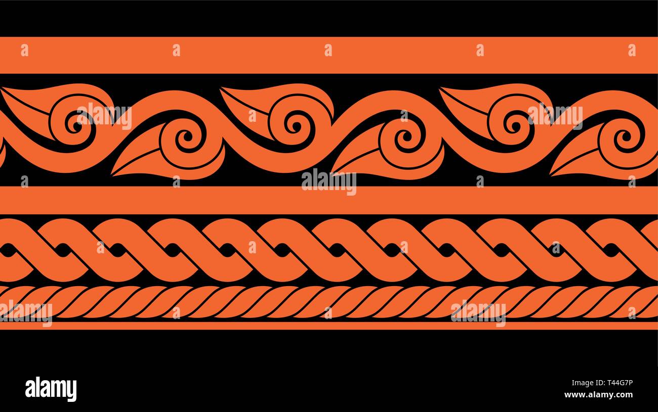 Ensemble d'ancient roman classique frontière perméable Illustration de Vecteur