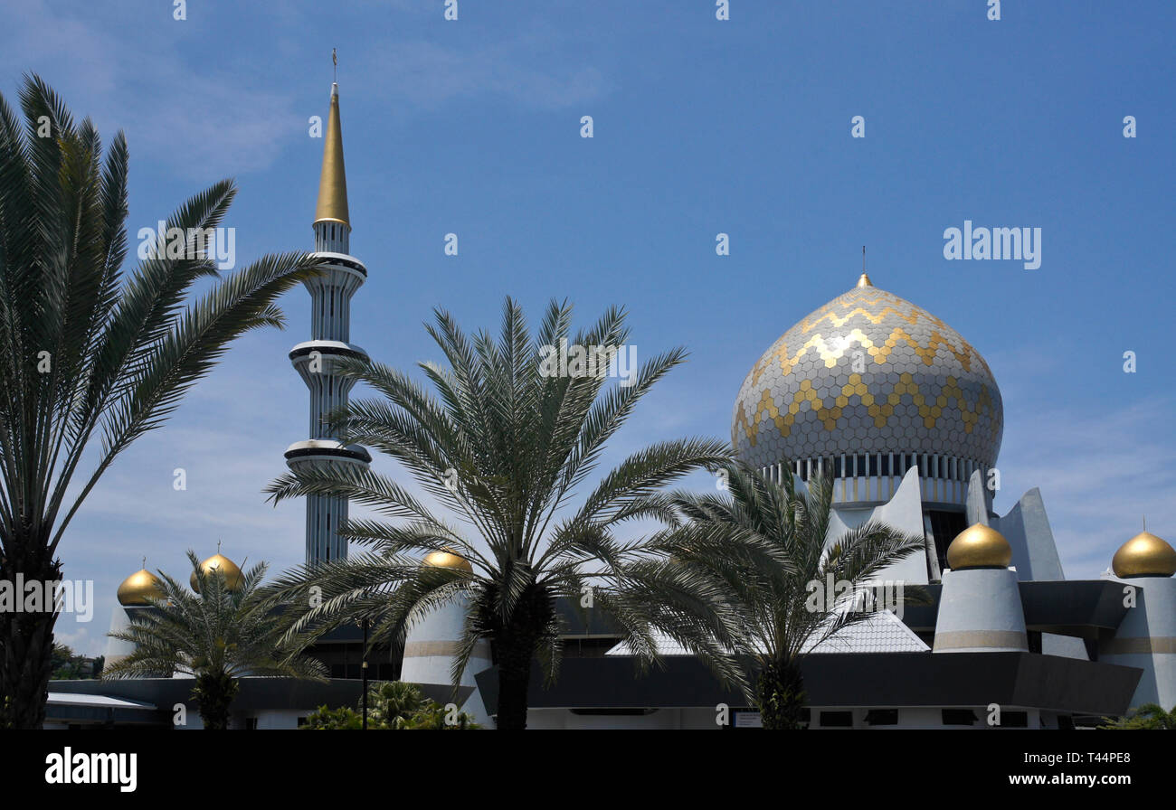 Mosquée de l'État, Kota Kinabalu, Sabah (Bornéo), Malaisie Banque D'Images