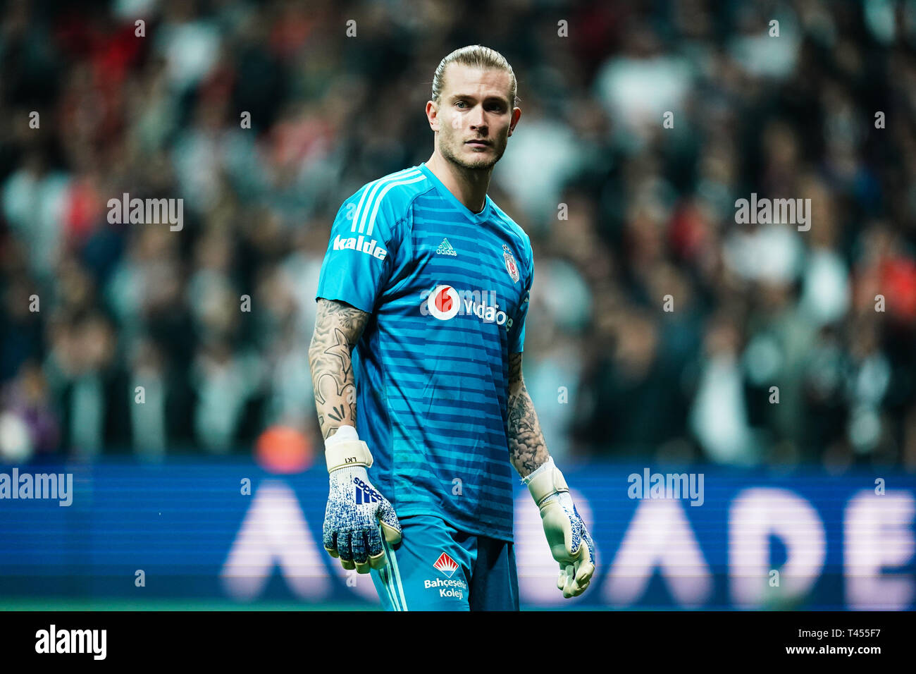 Parc Vodafone, Istanbul, Turquie. 13 avr, 2019. Loris Karius avait de Besiktas lors de Besiktas J.K Ä°stanbul Basaksehir v, Super Lig turque, dans Vodafone Park, Istanbul, Turquie. Ulrik Pedersen/CSM/Alamy Live News Banque D'Images