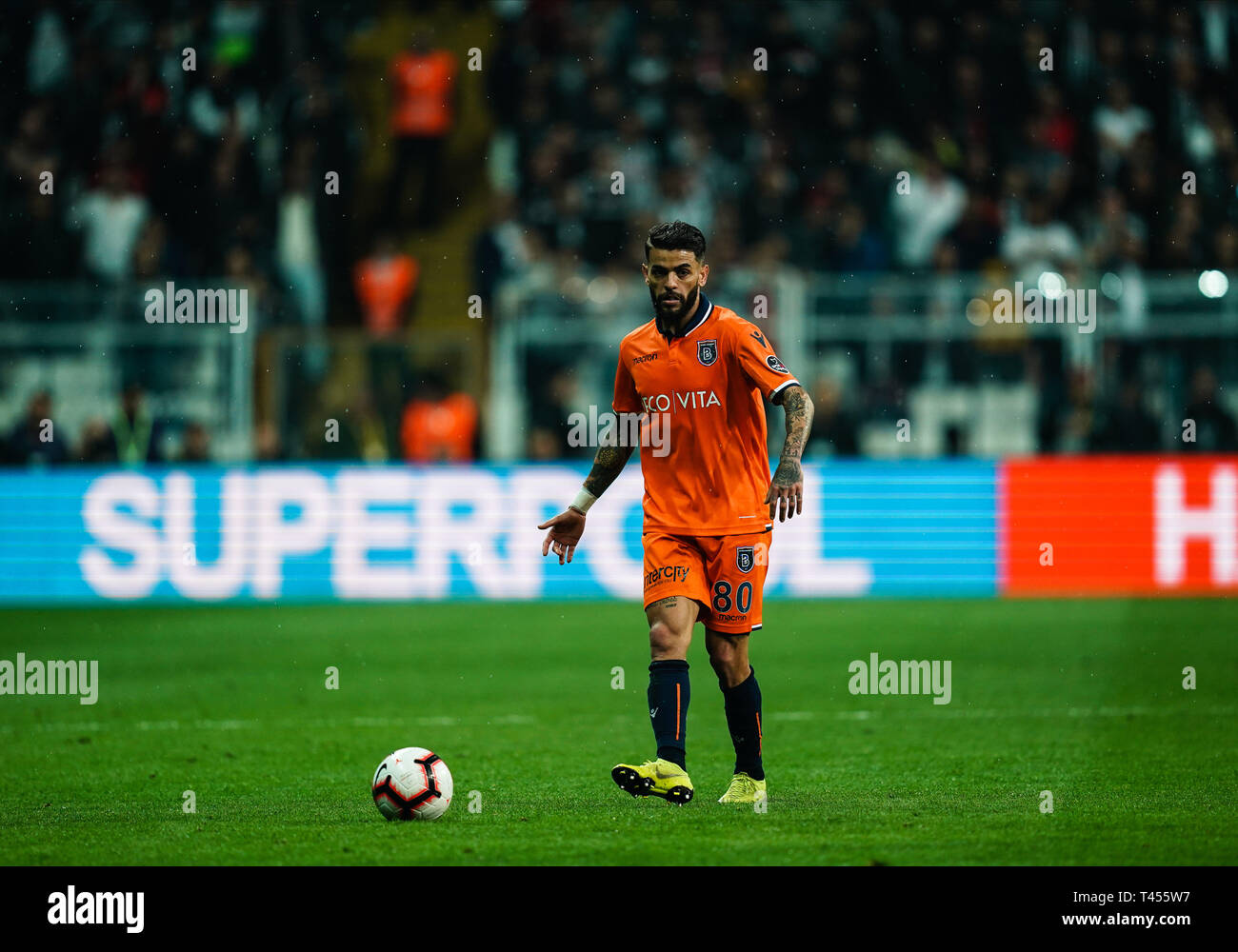 Parc Vodafone, Istanbul, Turquie. 13 avr, 2019. Super Lig turque, dans Vodafone Park, Istanbul, Turquie. Ulrik Pedersen/CSM/Alamy Live News Banque D'Images