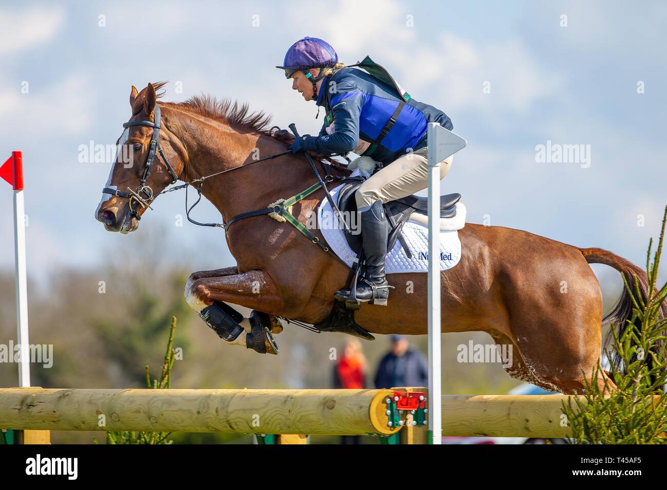 Burnham Market, Norfolk, Royaume-Uni. 13Th apr 2019. 11e place. Zara Tindall équitation Class Affair. GBR. Recherche avancée. L'article O. Retraites Barefoot Burnham Market International Horse Trials. Le concours complet. Burnham Market. Le Norfolk. United Kingdom. GBR. {13}/{04}/{2019}. Credit : Sport en images/Alamy Live News Banque D'Images